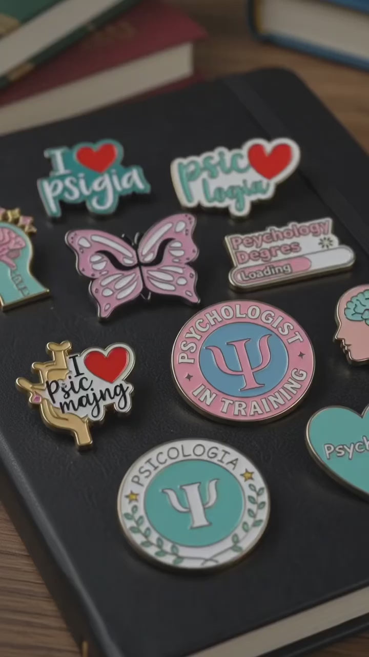 Psychology Enameel Pins
